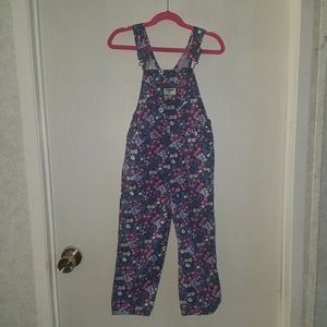 Floral overalls